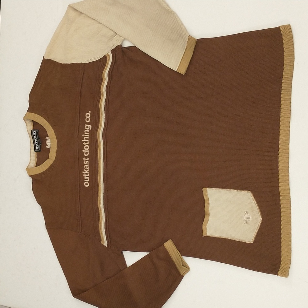 Rare Outkast Clothing Company Vintage 80s Sweater XXXL 52"  Pullover Eighties